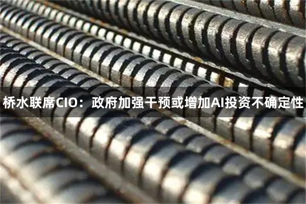 桥水联席CIO：政府加强干预或增加AI投资不确定性